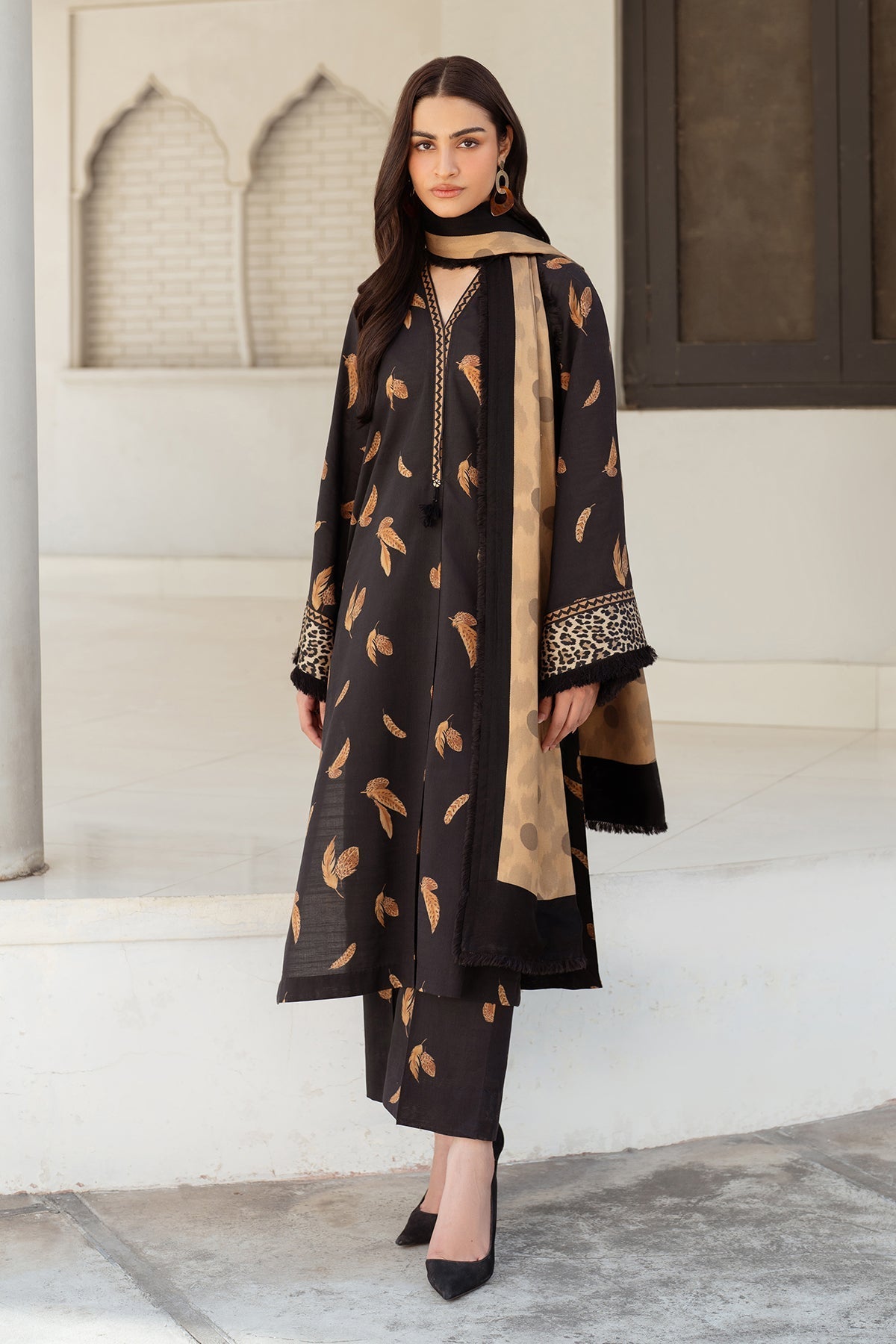 BANARSIJORA - 3PC KARANDI PRINTED BJKP-13