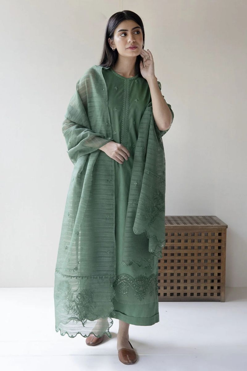 DYOT- 3PC LAWN EMBROIDERED BJ-23