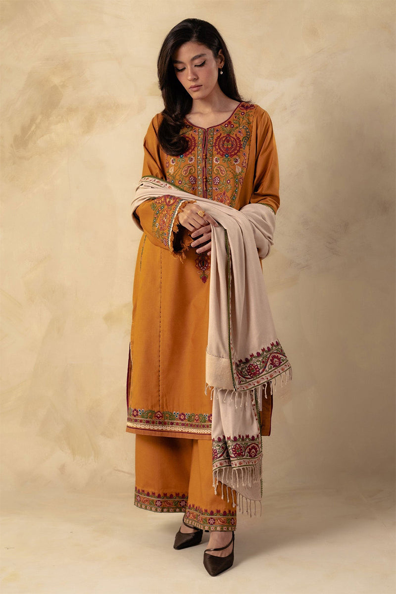 BANARSIJORA - 3PC DHANAK EMBROIDERED BJ-W78M