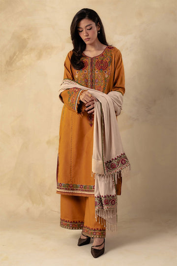 BANARSIJORA - 3PC DHANAK EMBROIDERED BJ-W78M