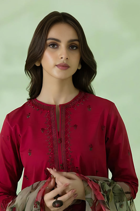BANARSIJORA - 3PC DHANAK EMBROIDERED BJ-W50