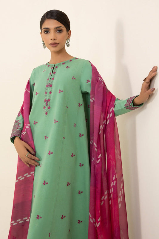 BANARSIJORA - 3PC LAWN EMBROIDERED BJ-62
