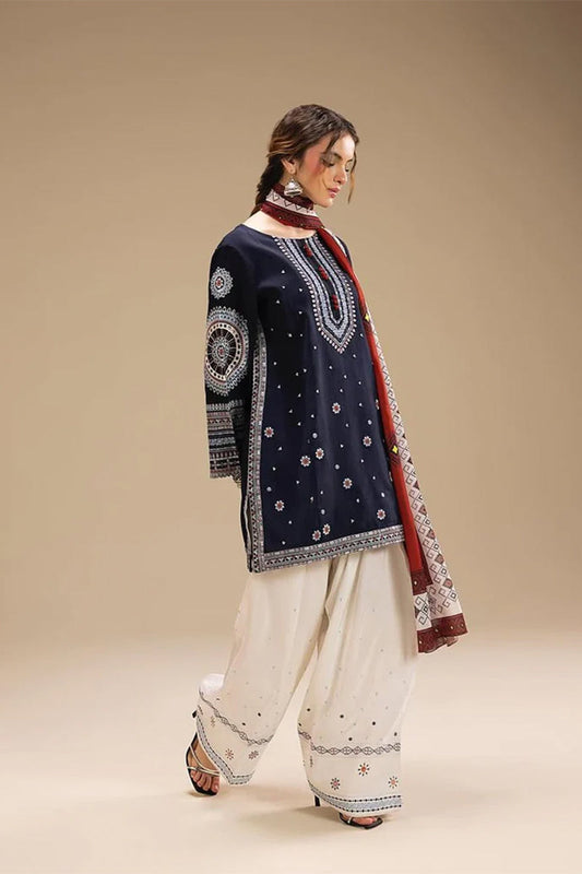 JAZMIN - 3PC DHANAK EMBROIDERED BJ-W167