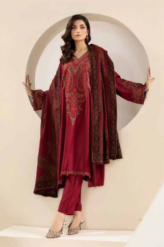 BANARSIJORA -3PC DHANAK EMBRIODERED BJ-W83