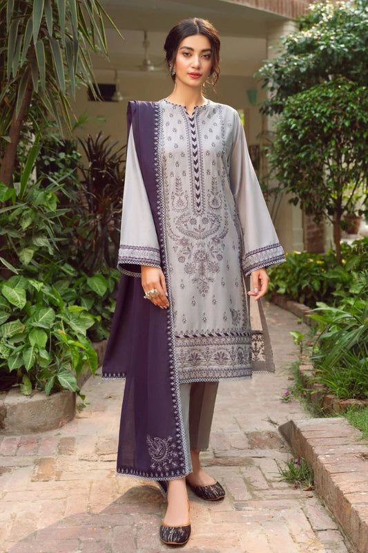 JAZMIN- 3PC LAWN EMBROIDERED BJ-34