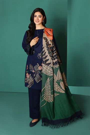BANARSIJORA -3PC DHANAK EMBRIODERED BJ-W67