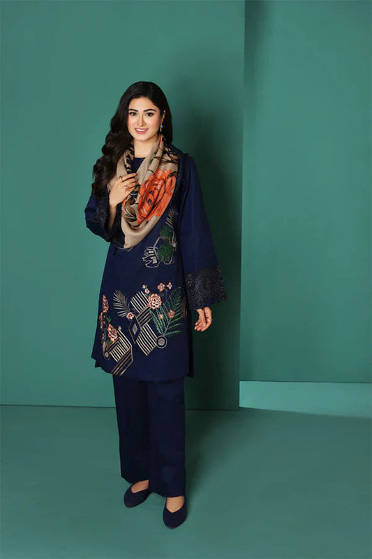 BANARSIJORA -3PC DHANAK EMBRIODERED BJ-W67