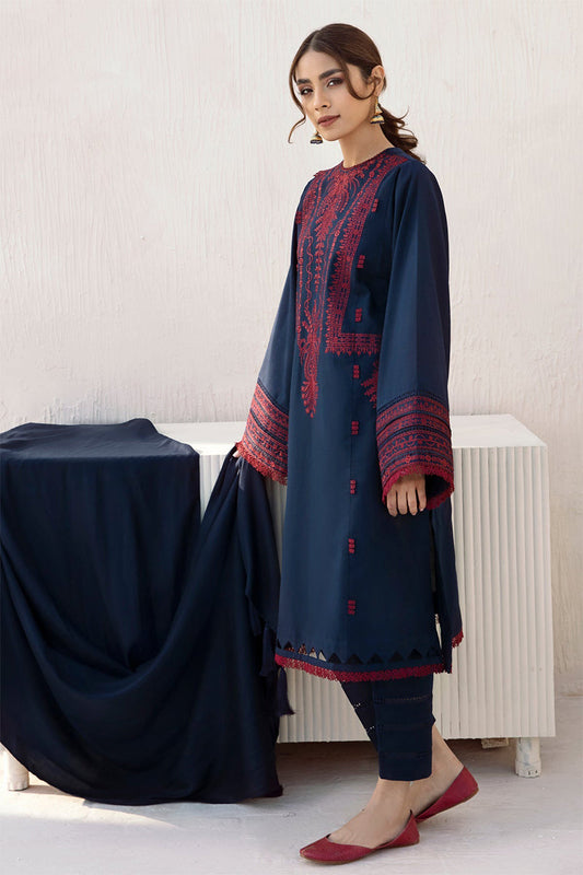 BANARSIJORA- 3PC DHANAK EMBROIDERED BJ-W30