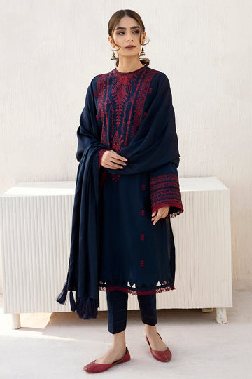 BANARSIJORA- 3PC DHANAK EMBROIDERED BJ-W30