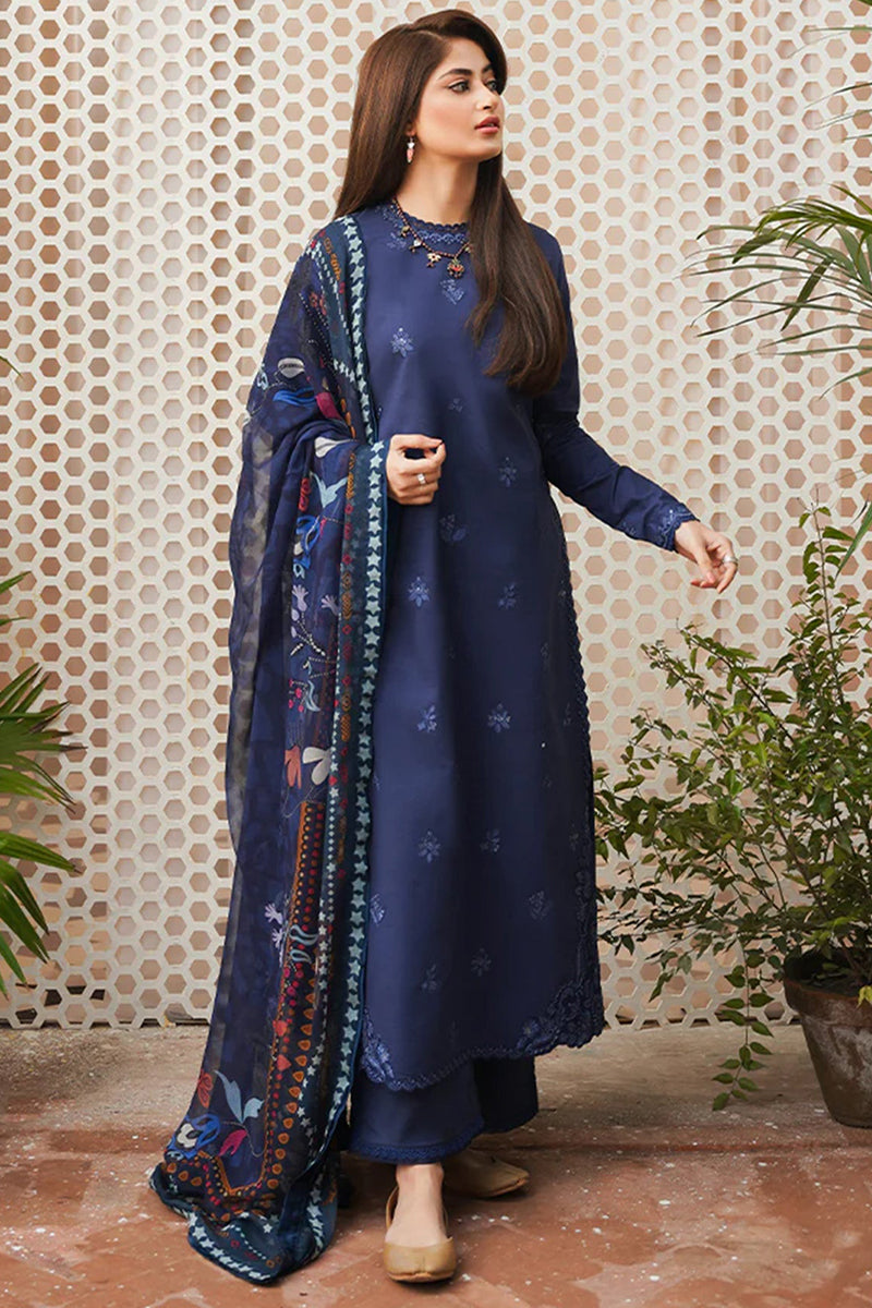 SERAN - 3PC DHANAK EMBROIDERED BJ-W139