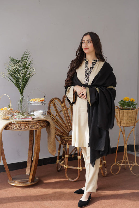 AISLING - 3PC DHANAK EMBROIDERED BJ-W164