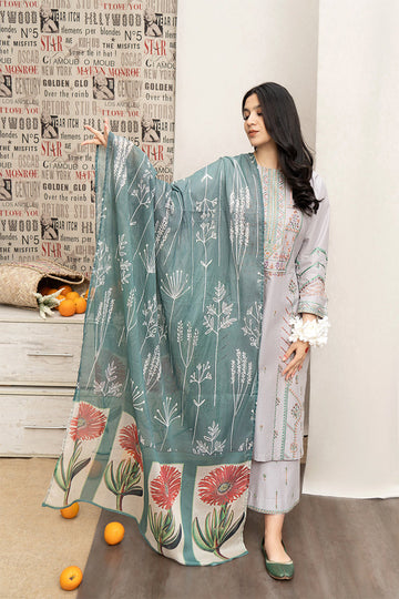 BANARSIJORA - 3PC LAWN EMBROIDERED BJ-S108