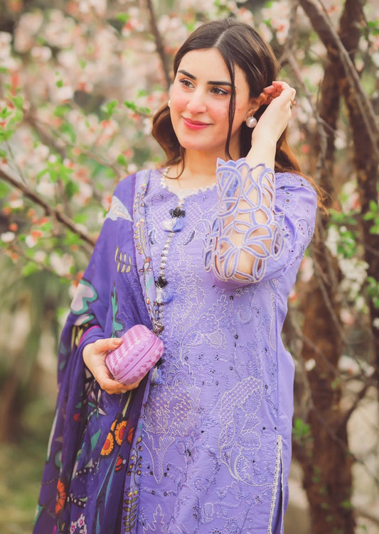 BANARSIJORA - 3PC LAWN EMBROIDERED BJ-S94