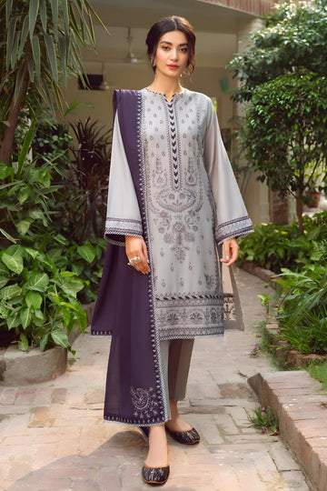 BANARSIJORA-3PC LAWN EMBROIDERED BJ-S34