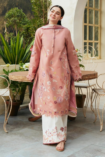 ZARA SHAH JAHAN - 3PC DHANAK EMBROIDERED BJ-W89
