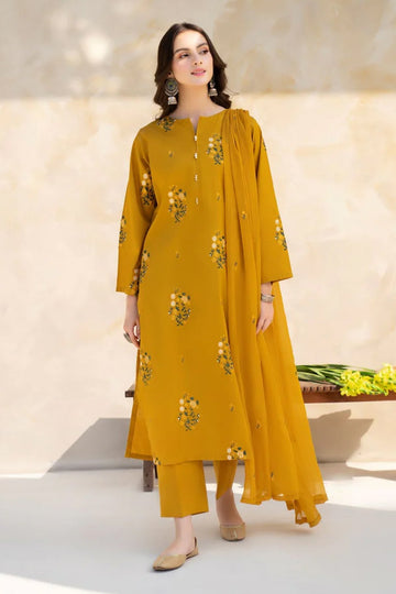 BANARSIJORA- 3PC LAWN EMBROIDERED BJ-S95