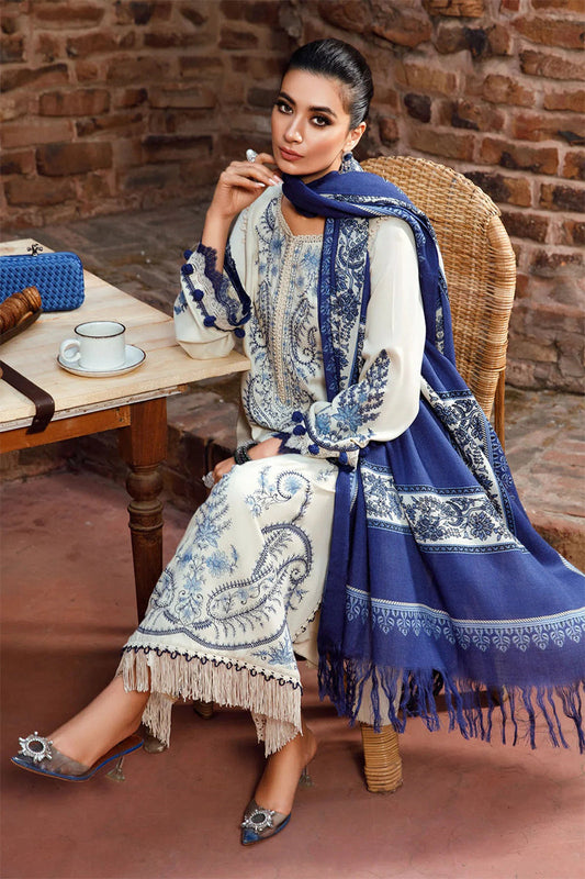 MARIA B - 3PC DHANAK EMBROIDERED BJ-W174A