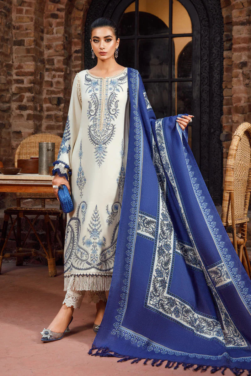 MARIA B - 3PC DHANAK EMBROIDERED BJ-W174A
