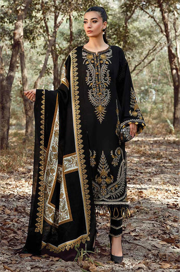 MARIA B- 3PC DHANAK EMBROIDERED BJ-W174B