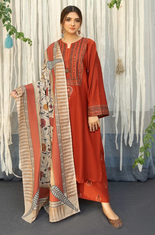BANARSIJORA- 3PC LAWN EMBROIDERED BJ-S113