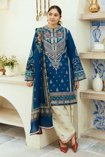 ZARA SHAH JAHAN - 3PC LAWN EMBROIDERED BJ-131