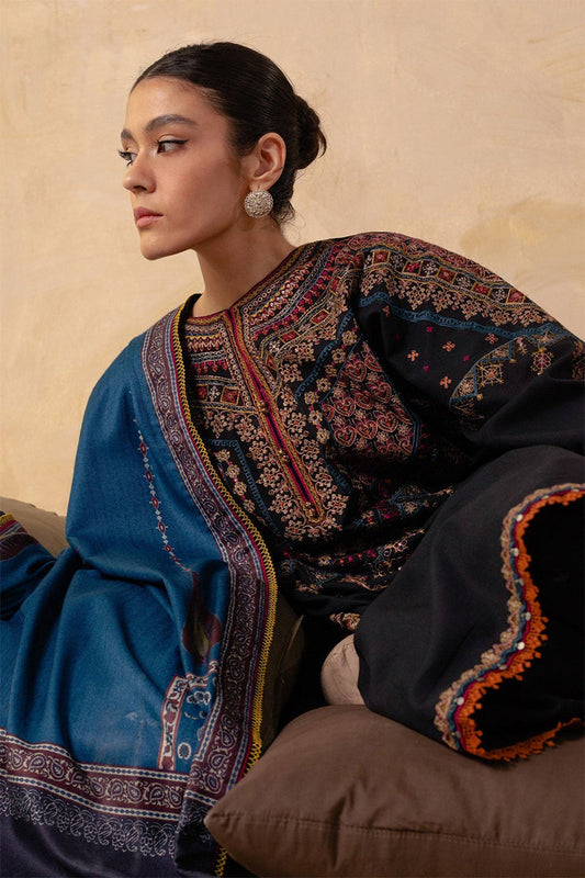 BANARSIJORA - 3PC DHANAK EMBROIDERED BJ-W143