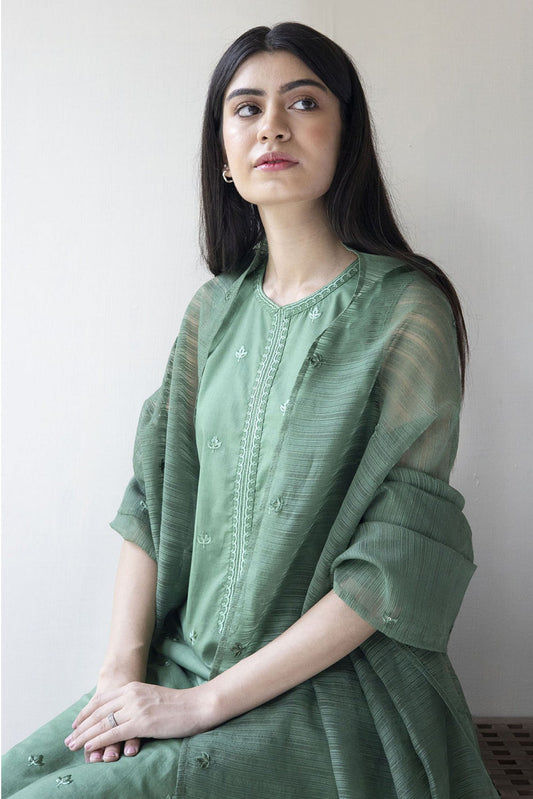 BANARSIJORA- 3PC Cambric Embroidered BJ-05