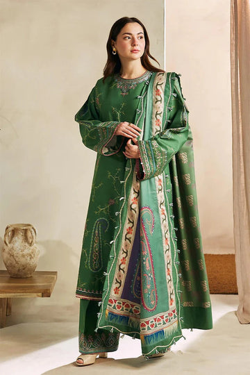 ZARA SHAH JAHAN - 3PC DHANAK EMBROIDERED BJ-W81G