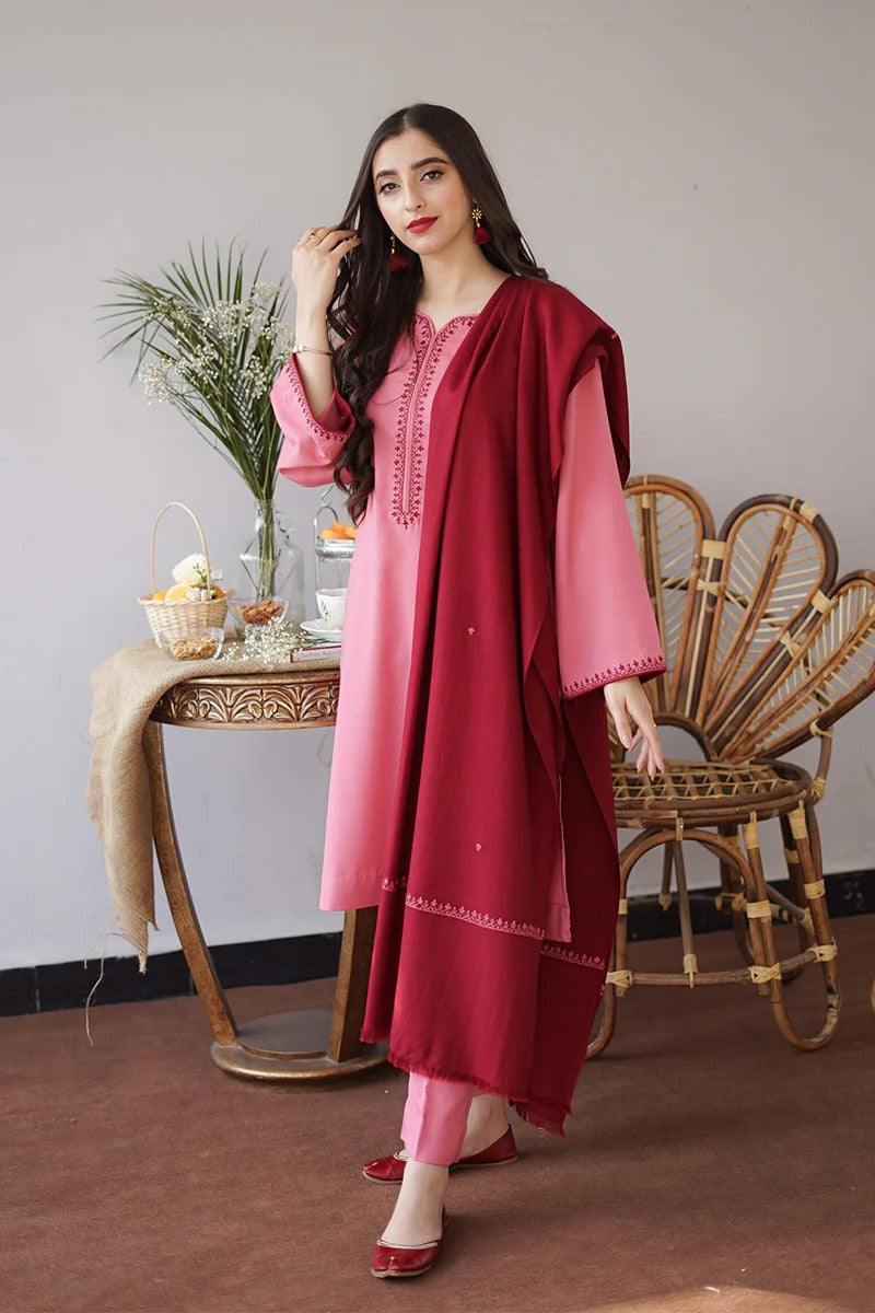 AISLING - 3PC DHANAK EMBROIDERED BJ-W161