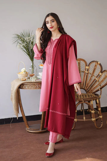AISLING - 3PC DHANAK EMBROIDERED BJ-W161