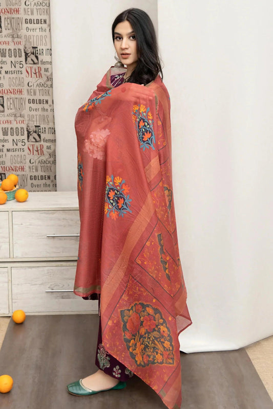 URGE - 3PC DHANAK EMBROIDERED BJ-W153