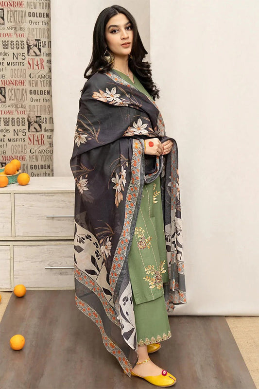 URGE - 3PC DHANAK EMBROIDERED BJ-W114