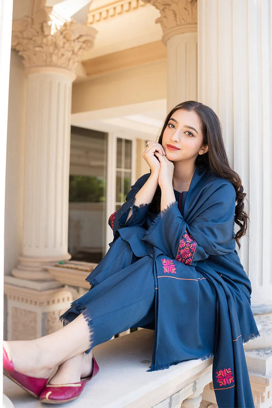 AISLING - 3PC DHANAK EMBROIDERED BJ-W70