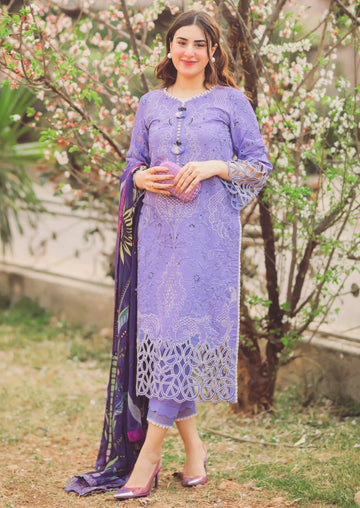 MUSHQ - 3PC DHANAK EMBROIDERED BJ-W94
