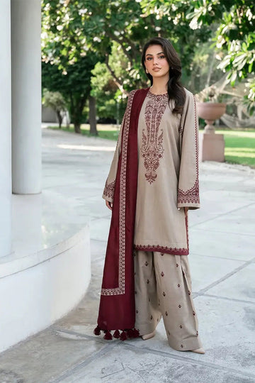 JAZMIN - 3PC DHANAK EMBROIDERED BJ-W168