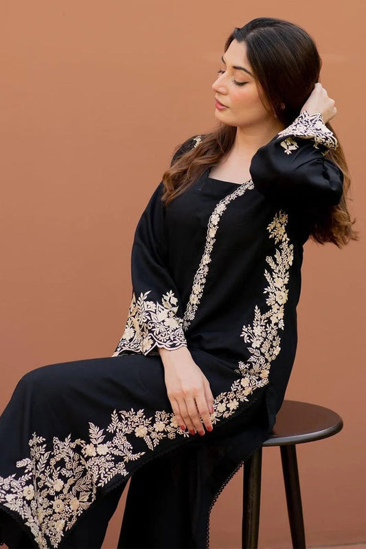 BANARSIJORA - 2PC Dhanak EMBROIDERED BJ-W93